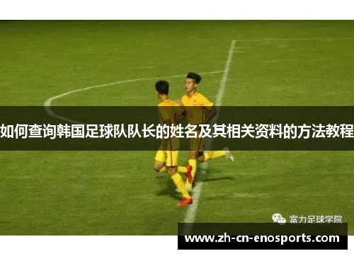 如何查询韩国足球队队长的姓名及其相关资料的方法教程